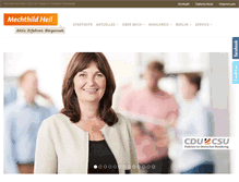 Tablet Screenshot of mechthild-heil.de